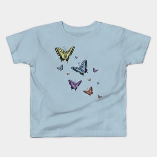 Colorful Butterflies Kids T-Shirt